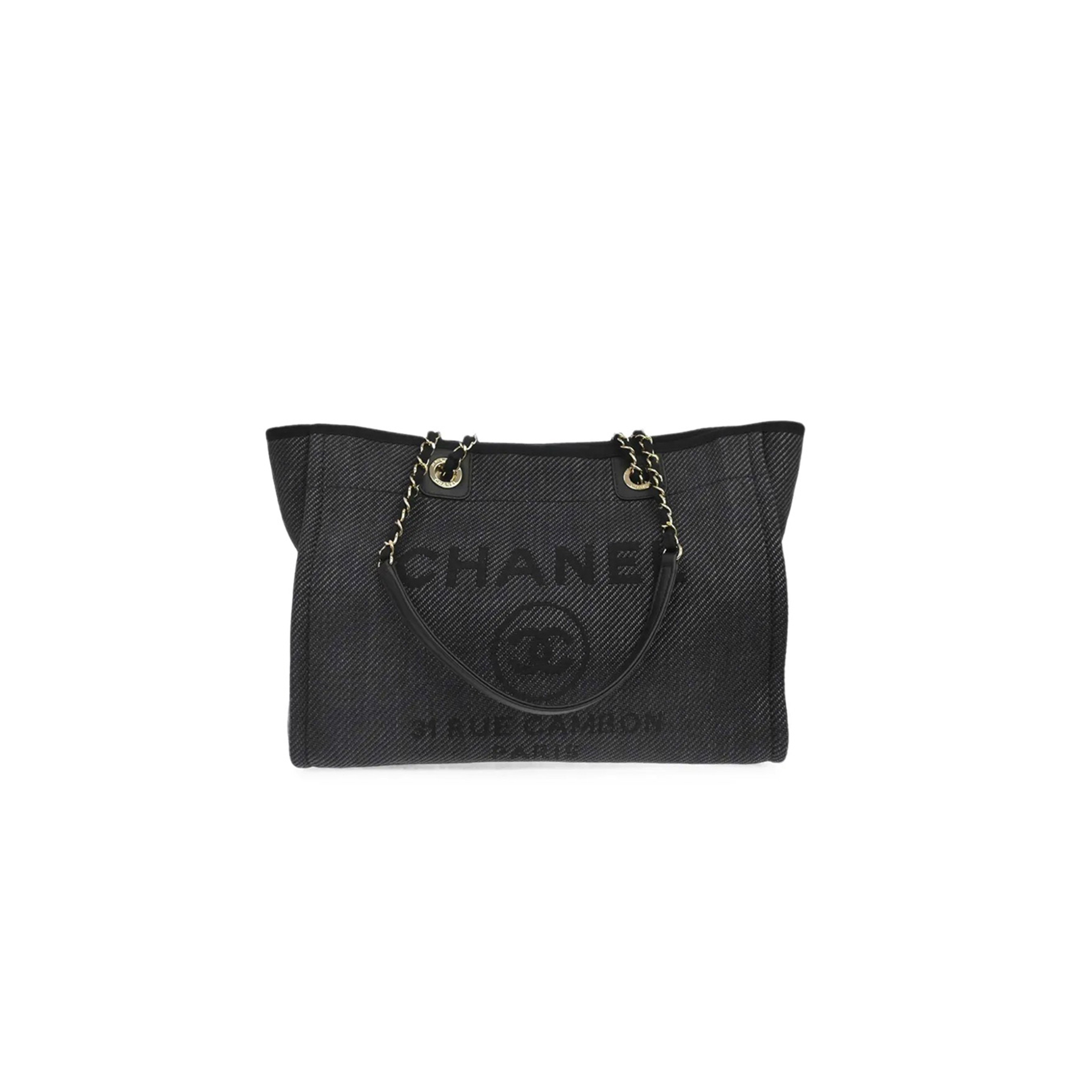 CHANEL DEAUVILLE SHOULDER TOTE BAG (39*30*22cm)